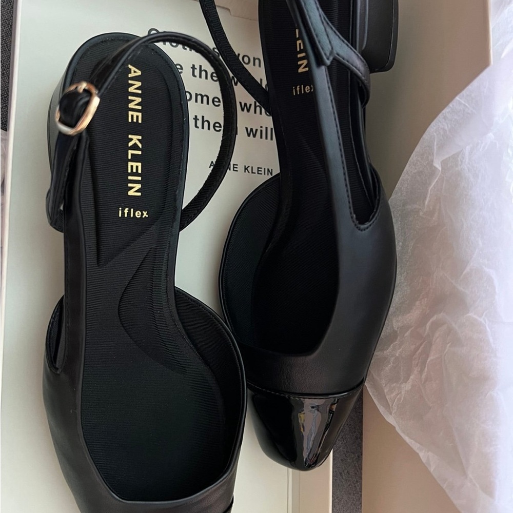 Anne Klein Black Patent Heels